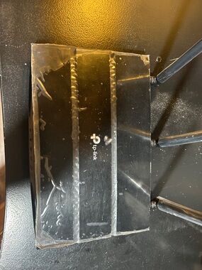 TP-Link Black Wi‑Fi Router with Three External Antennas